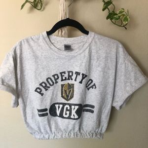 **SOLD** Vegas Golden Knights cropped t shirt S/M